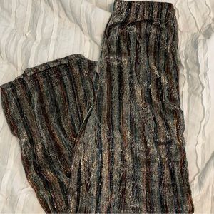 Top shop sparkly sheer flare pants